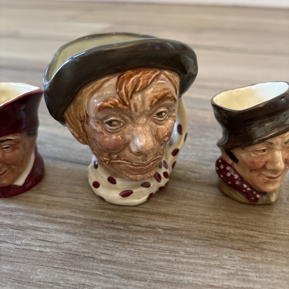 3 Miniature Toby Mugs- Sandland England - Lancaster, Hand Painted - Picture 3 of 11